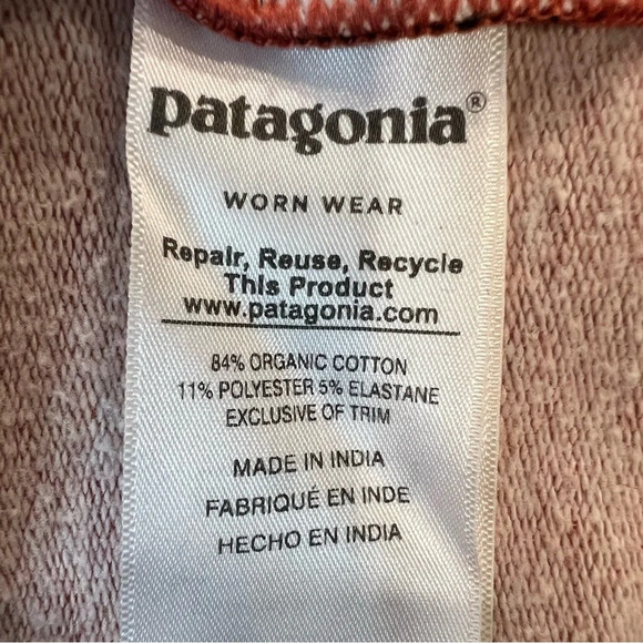 Patagonia Sweatshirt P6 Logo Full Zip Hoody Roots Red. Size Medium. - Picture 11 of 13